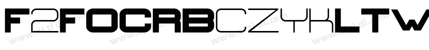 F2FOCRBczykLTW00 Bol字体转换